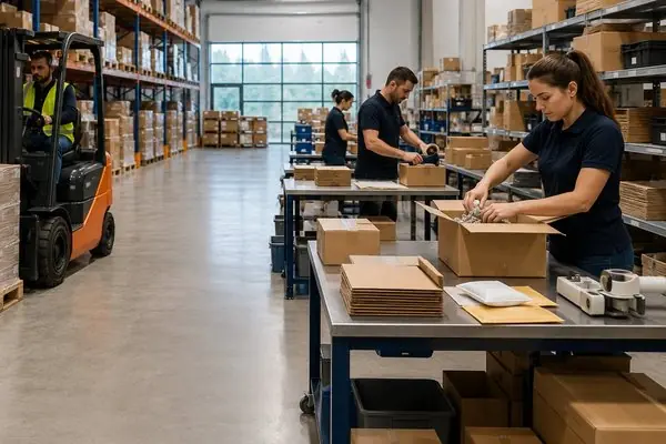 Obsługa zamówień B2B i B2C w magazynie